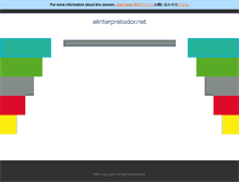 Tablet Screenshot of elinterpretador.net